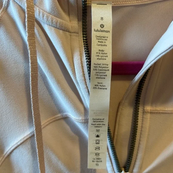 Lululemon Athletica Blush Zip-Up Jacket - Picture 4 of 4